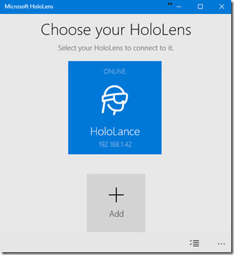 HoloLance is Online! Connecting your PC to your HoloLens